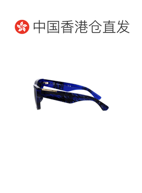 香港直邮Burberry 巴宝莉 女士 格纹蓝色醋纤太阳眼镜 0BE4424411