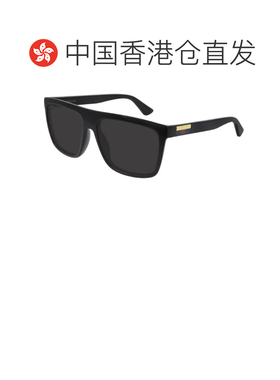 自营 【配眼镜盒】gucci 男士方框徽标太阳镜新款古驰墨镜