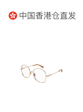 1h可退 香港直邮CHLOÉ 女士眼镜 CH0138O002 AW2025 金色 CH0138O