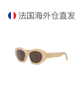 自营欧洲直邮CELINE赛琳TRIOMPHE08女士醋酸酯黑色太阳镜墨镜Lisa