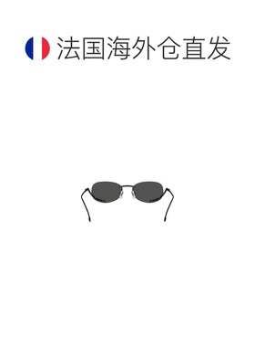 自营欧洲直邮Diesel迪赛 女士黑色金属椭圆形太阳镜