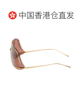 1h可退 香港直邮LOEWE 罗意威 男士 金色 Shield Mask 太阳镜 LW4