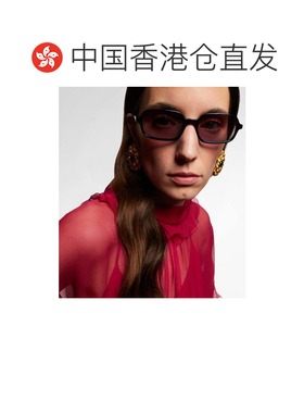 1h可退 香港直邮Chloe 蔻依 女士 Judy 矩形太阳眼镜 black黑色
