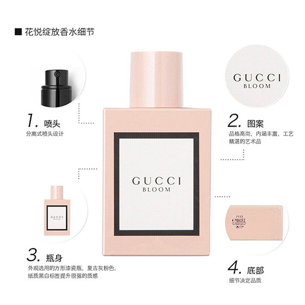 欧洲直邮gucci花悦绽放女士浓香水 天猫国际探物欧洲香水