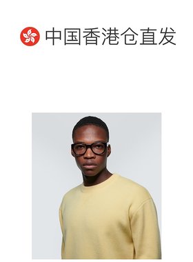 1h可退 香港直邮Gucci 古驰 男士 圆形眼镜 000919 black黑色 舒