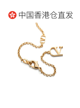香港直邮valentino 华伦天奴 女士 Collier VLogo en metal dore
