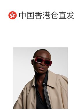 香港直邮LOEWE 罗意威 女士 Anagram 矩形太阳眼镜