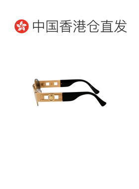 1h可退 香港直邮versace 范思哲 男士 椭圆形镜框太阳镜 VE22641