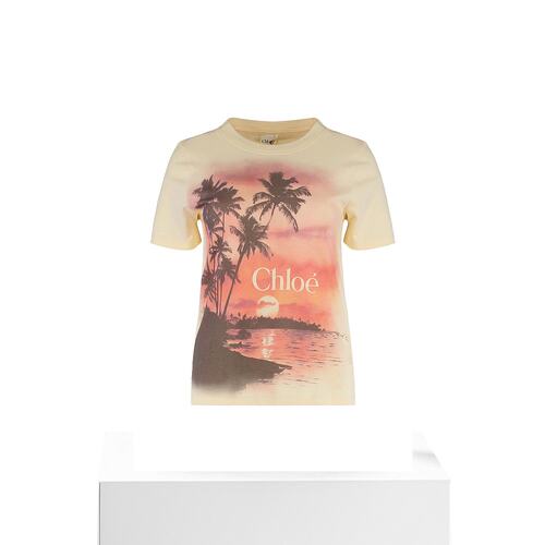 1h可退 香港直邮Chloe 蔻依 女士 圆领短袖T恤 CH25AJH08169 - 图3