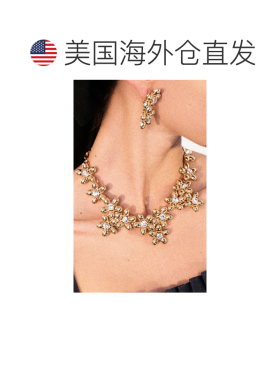 香港直邮CAROLINA HERRERA 女士 花朵簇拥项链 metal金属色 舒适
