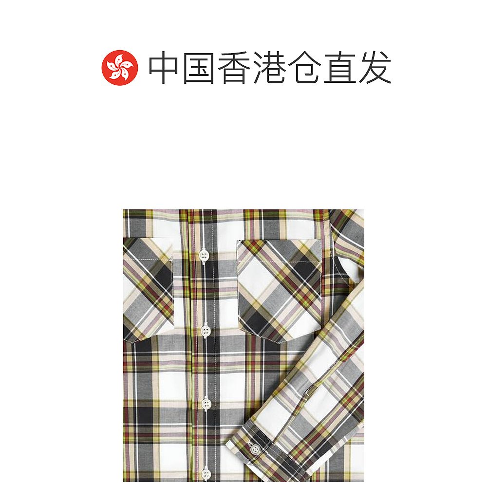 1h可退 香港直邮Bonpoint 女童 Altman 格纹棉府绸衬衫童装 - 图1