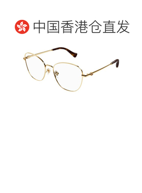 香港直邮GUCCI 女士眼镜 GG1418O001 SS2025 白色 几何平光镜
