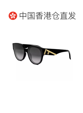 香港直邮FENDI 女士眼镜 FE40111I01B AW2025 黑色 徽标太阳镜
