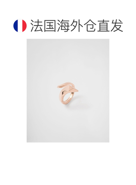 自营欧洲直邮Prada普拉达 Eternal Gold系列玫瑰金黄金蛇形迷你戒