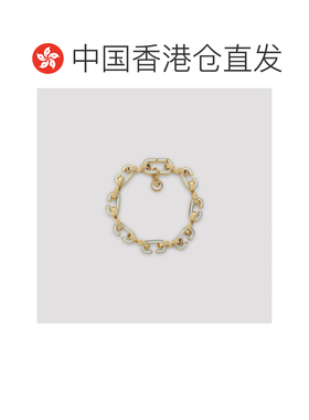 1h可退 香港直邮Casablanca 男士 C 粉色浅蓝色珐琅链环铜制手链