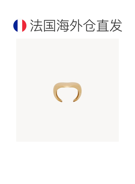 自营欧洲直邮YSL圣罗兰 女士黄金色黄金大爱心款手镯饰品配饰礼物