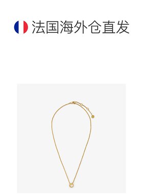 1h可退 欧洲直邮FENDI芬迪 F is FENDI项链珍珠水晶宝石吊坠