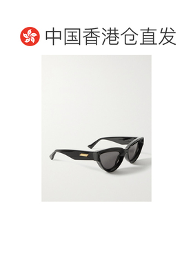 香港直邮Bottega Veneta 葆蝶家 女士 黑色 Sharp Cat-Eye 太阳镜