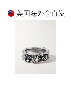 mcqueen 亚历山大 麦昆 男士 跳舞骷髅戒指 57553【付后1h可退】