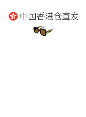 1h可退 香港直邮Gucci 古驰 女士 方框太阳眼镜 GG1547S black黑