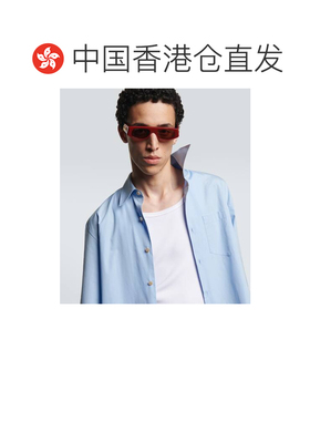 1h可退 香港直邮Gucci 古驰 男士 flat-top 徽标太阳眼镜