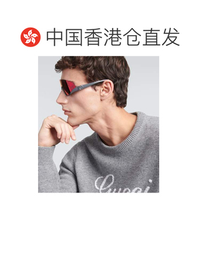 香港直邮Gucci 古驰 男士 防护罩太阳眼镜 grey灰色 舒适时尚