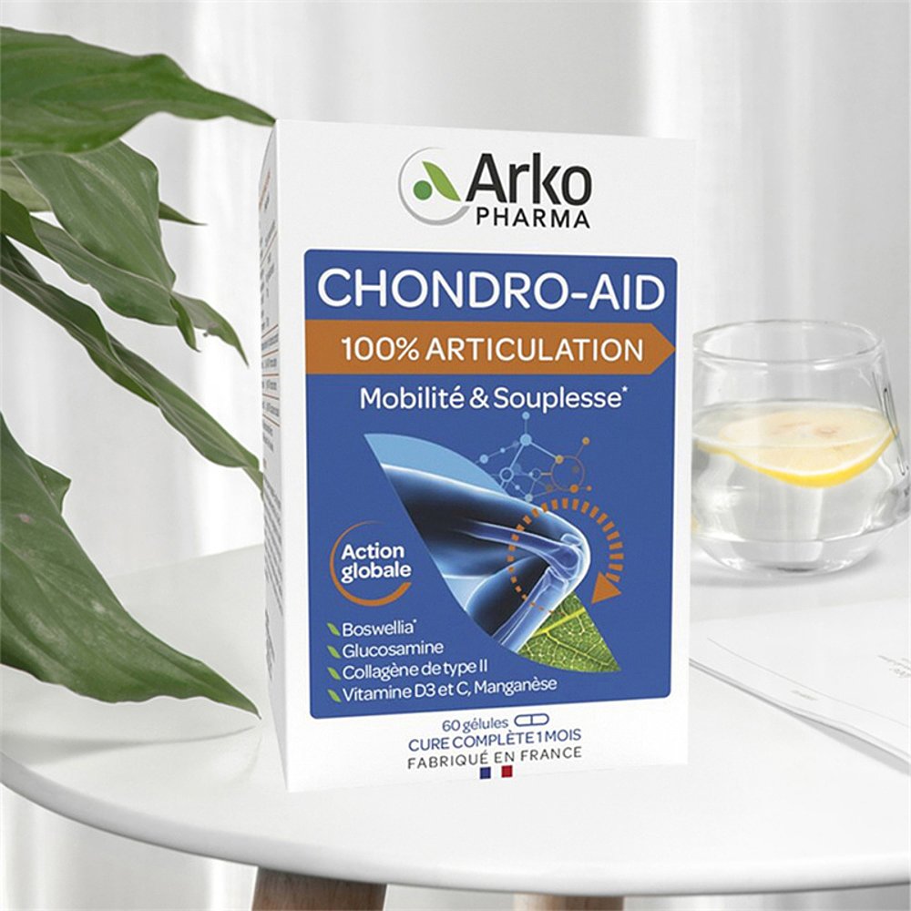 欧洲直邮Arkopharma Chondro-Aid氨糖软骨素胶囊60粒强健关节骨-图2