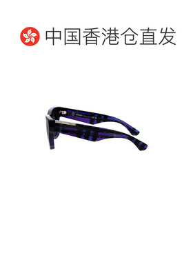 1h可退 香港直邮Burberry 巴宝莉 女士 格纹紫色醋纤太阳眼镜 0BE