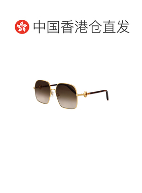 香港直邮FENDI 女士太阳镜 FE40218U30T SS2026 金色 FF DIAMONDS