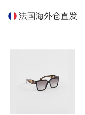 自营欧洲直邮Prada普拉达 女士无烟煤灰渐变醋酸纤维字母标识太阳
