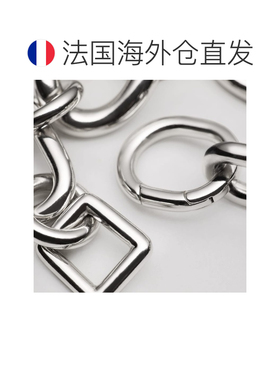 自营1h可退 欧洲直邮CELINE思琳 女士银色黄铜细款 charms 手链