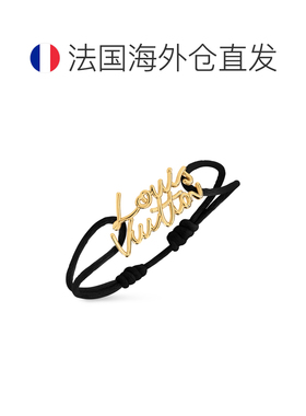 自营1h可退 欧洲直邮LV路易威登 Script系列女士黑色织物手写体lo