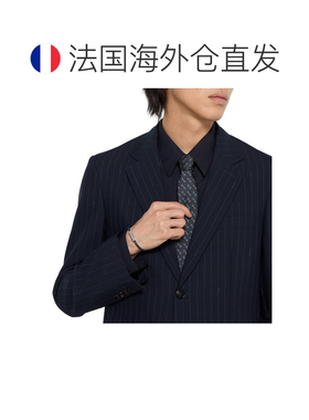 自营欧洲直邮GUCCI古驰 GG深蓝色皮革手镯男女通用