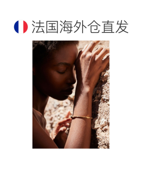 自营欧洲直邮Polene Eroz女士金色24K镀金手镯配饰