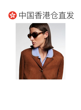 香港直邮Miu Miu 缪缪 女士 徽标椭圆形太阳眼镜