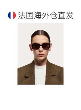 自营欧洲直邮Ferragamo菲拉格慕 女士棕色可再生醋酸纤维太阳镜