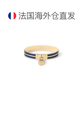 自营欧洲直邮Ralph Lauren拉夫劳伦 女士金/蓝色镀金锁扣手镯