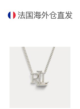 自营欧洲直邮RalphLauren拉夫劳伦 Sterling Silver银色徽标吊坠