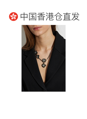 香港直邮GIVENCHY 女士项链 BF00TLF005723 CO 银色 水晶几何项链