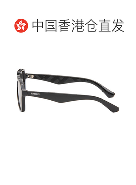 1h可退 香港直邮Burberry 巴宝莉 男士 黑色飞行员太阳镜 0BE4474