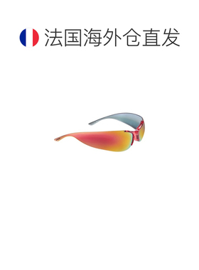 自营欧洲直邮Balenciaga巴黎世家 Afterhour女士红色椭圆形太阳眼