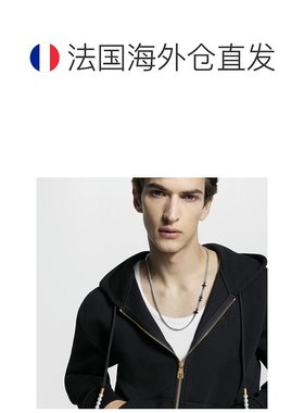 自营1h可退 欧洲直邮LV/路易威登 男士银色/黑色金属项链新款