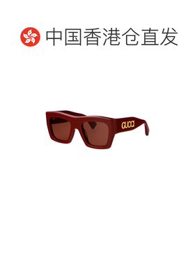 1h可退 香港直邮GUCCI 女士眼镜 GG1772S003 SS2026 棕色 几何框