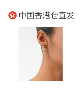 Versace 刀锋水晶耳环 10266121A00621配饰 【付后1h可退】
