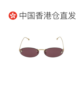 1h可退 香港直邮Fendi 芬迪 女士 Eyewear 橢圓形鏡框太陽眼鏡 FE