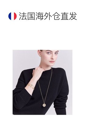 自营1h可退 欧洲直邮Dior 迪奥 女士黄色黄金吊坠