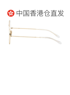 1h可退 香港直邮Gucci 古驰 女士 金色 Oversized Aviator 眼镜 G
