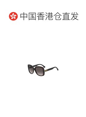 香港直邮FENDI 女士眼镜 FF0014S7TO AW2021 黑色 徽标细节太阳镜