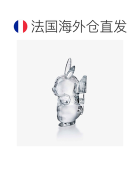 欧洲直邮Baccarat巴卡拉 Pokemon透明水晶皮卡丘摆件