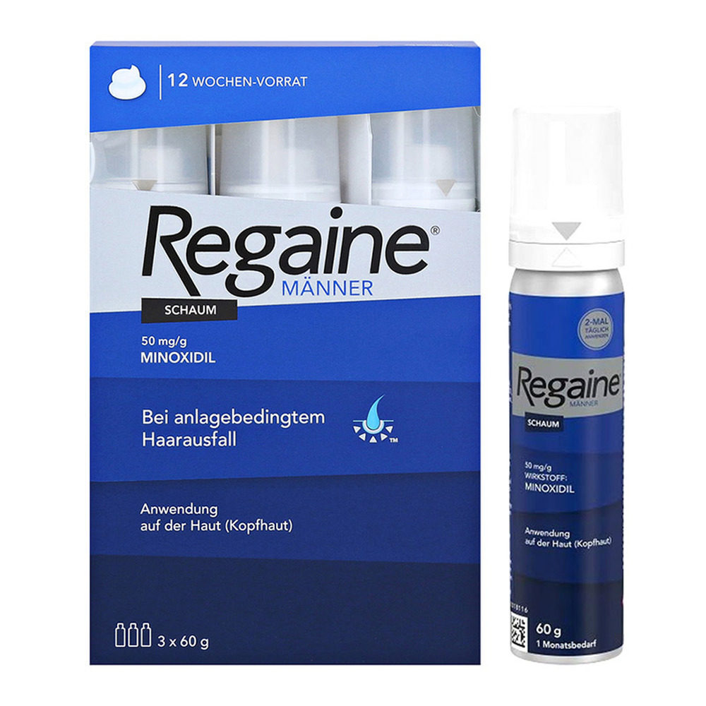 欧洲直邮Regaine落健Rogaine培健米诺地尔生发泡沫男士防脱生发液